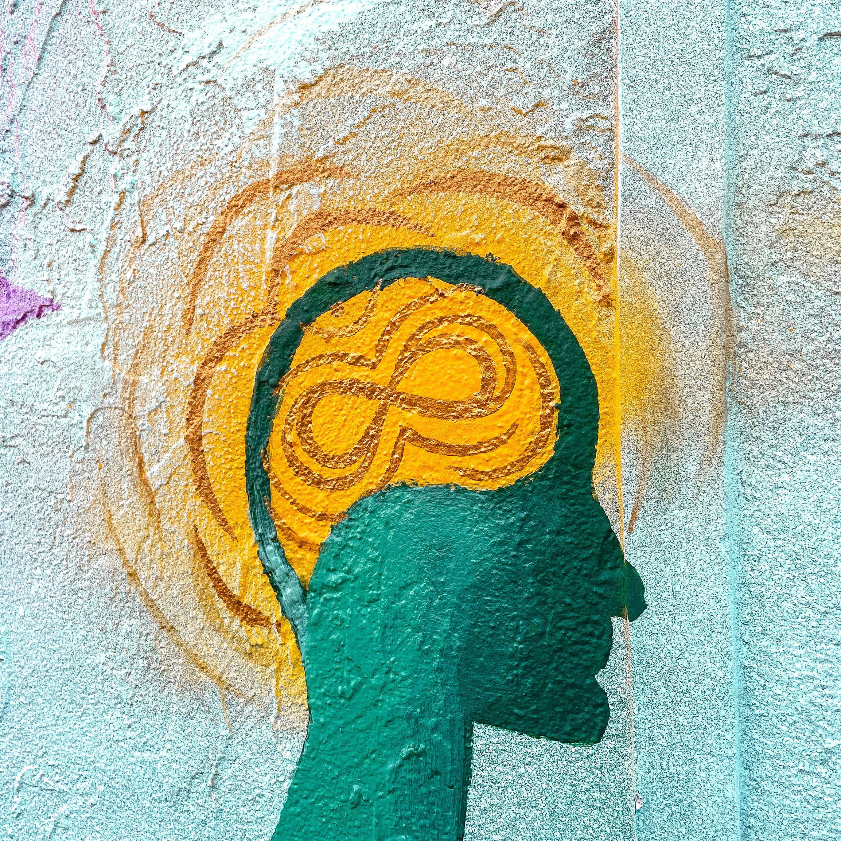 Large-scale view of the Roots community mural.