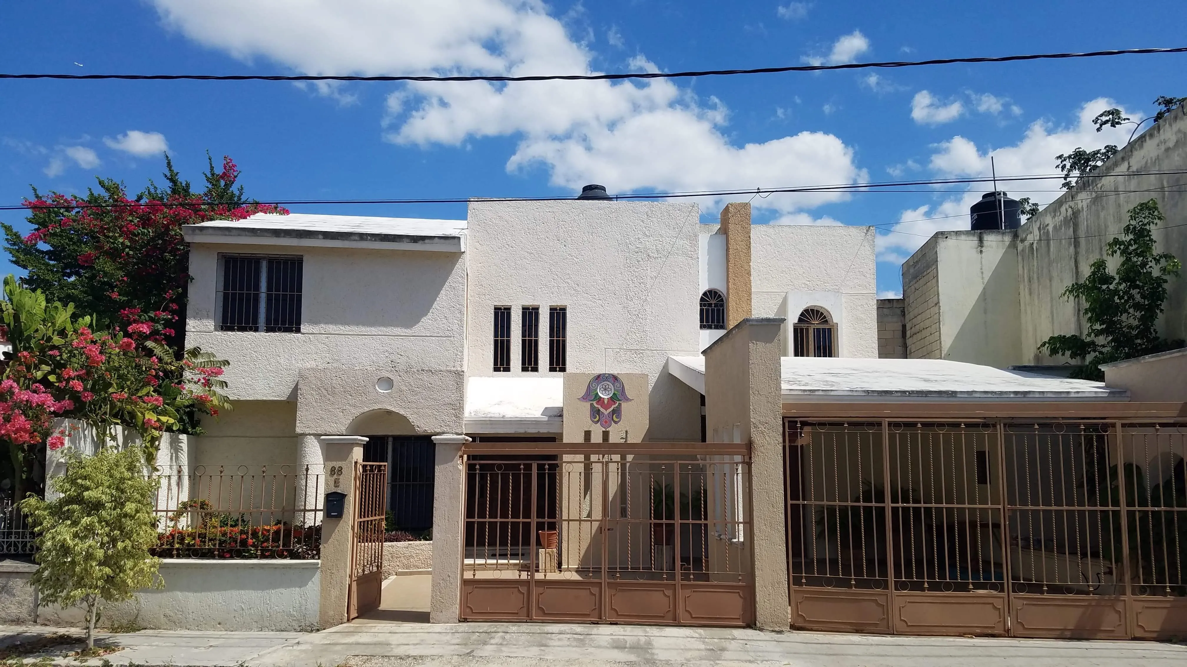 Wide view of house