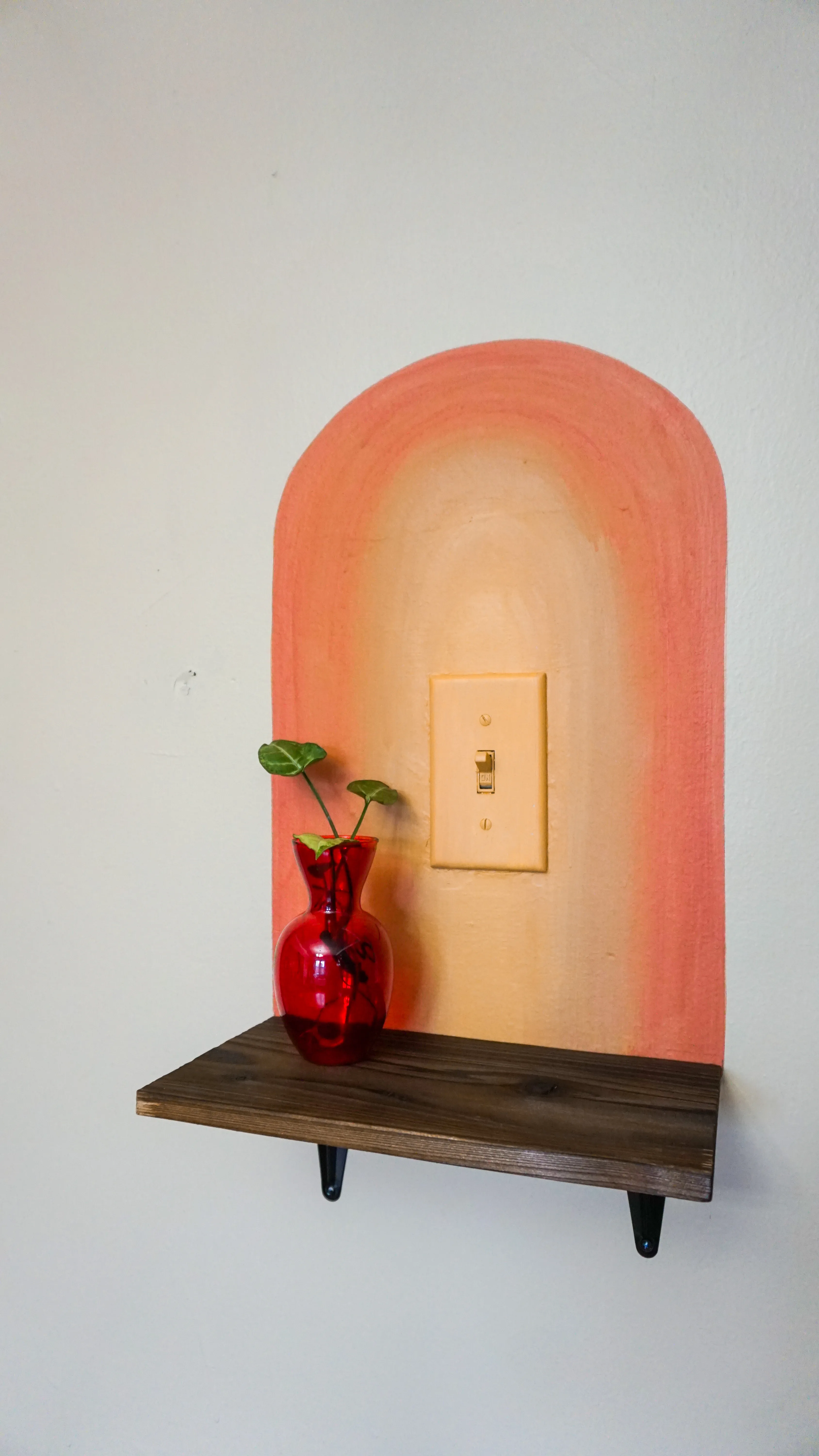 with vase